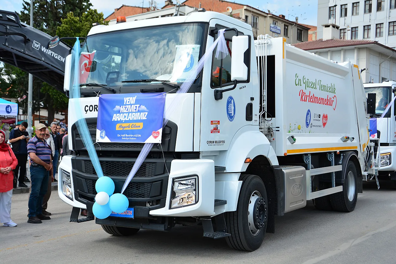 ÇORUM BELEDİYESİ ARAÇ FİLOSUNU GÜÇLENDİRDİ