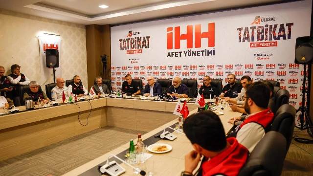 İHH ÇORUM'DAN 11 GÖNÜLLÜ, 2 ARAÇLA İHH 5. ULUSAL AFET YÖNETİMİ TATBİKATINA KATILDI