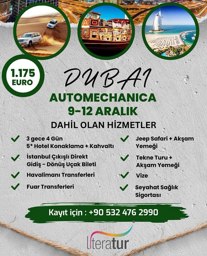 Ã‡ORUM OTO TEMÄ°RCÄ° ESNAFI DUBAÄ°â€™DE FUARA KATILACAK