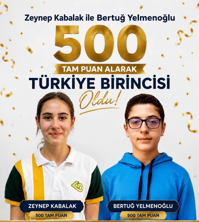 500 TAM PUANLA TÜRKİYE BİRİNCİSİ OLDULAR 
