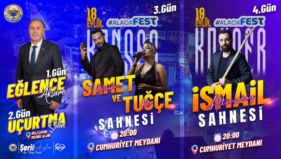 ALACA’DA FESTİVAL COŞKUSU YAŞANACAK